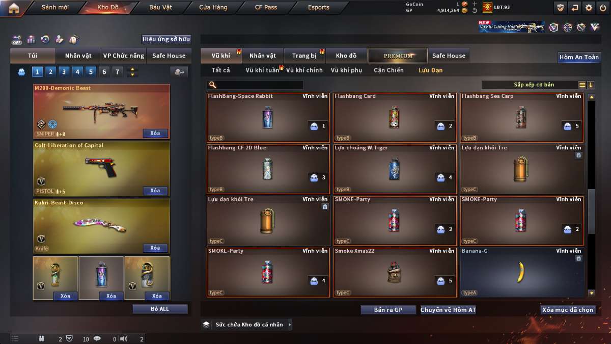 shop acc cf uy tin gia re